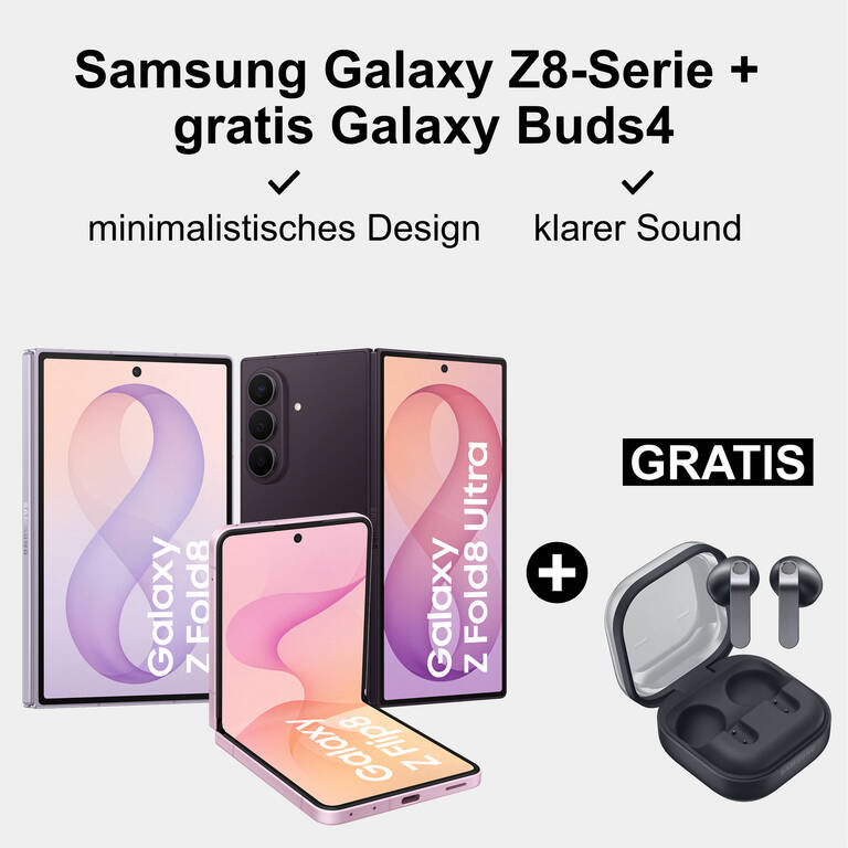 Samsung Galaxy Z Flip8 bestellen und Buds gratis sichern