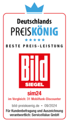 SIM24 ist Deutschlands Preiskönig unter den Mobilfunk-Discountern