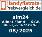 Auszeichnung: Handyflatrate-Preisvergleich.de - Günstigste 10 GB EU Flat