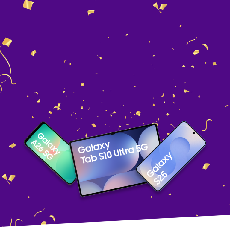 Samsung Geräte mit Konfetti