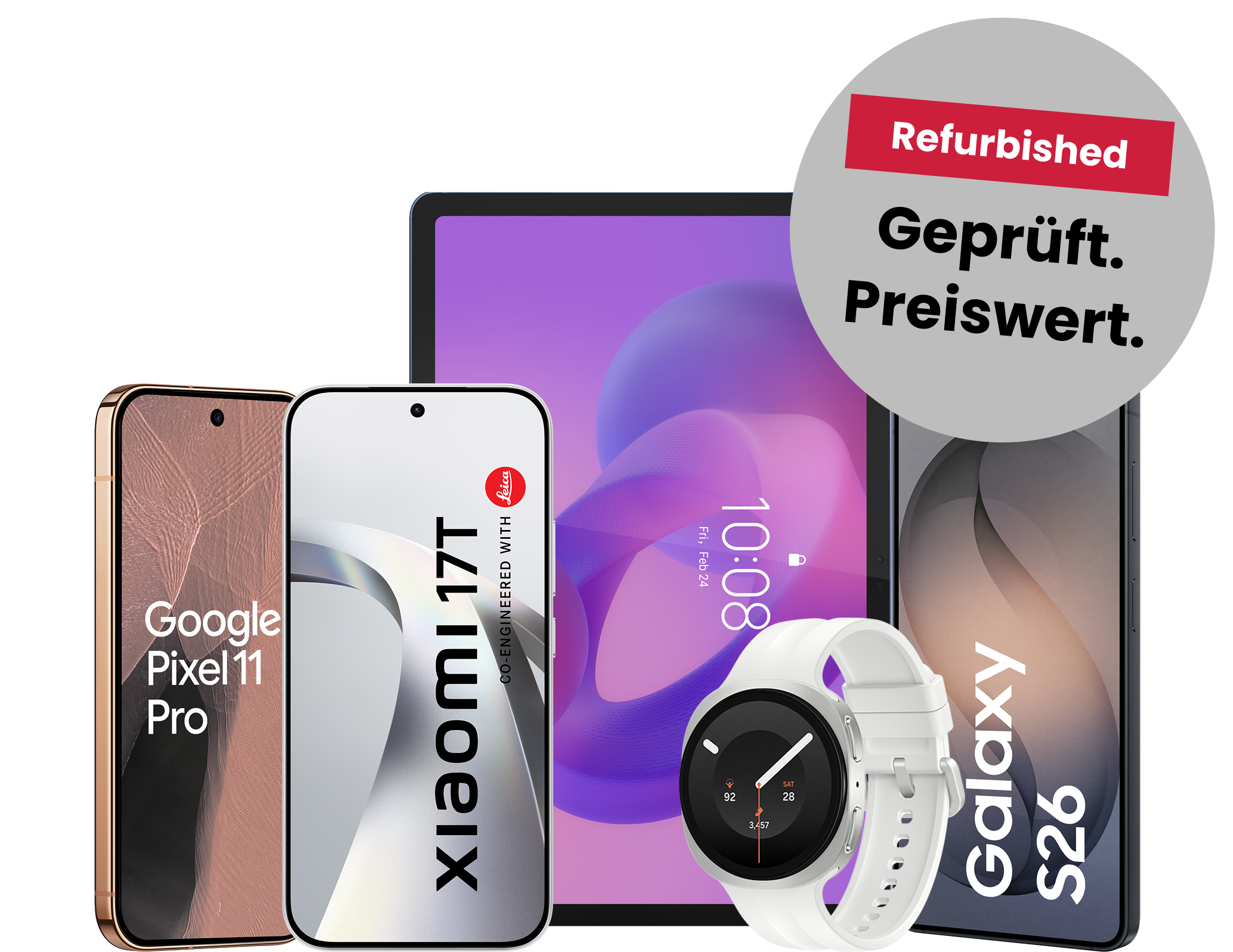Jetzt eine große Auswahl an refurbished Handys und Tablets günstiger bei sim24 kaufen