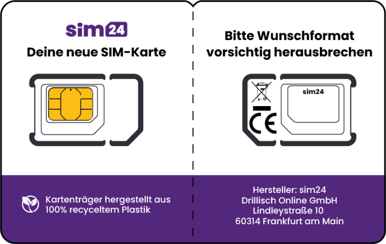 Sim 24: Deine neue SIM-Karte.