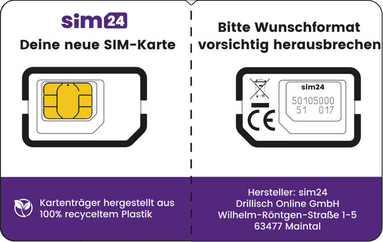 Sim 24: Deine neue SIM-Karte.