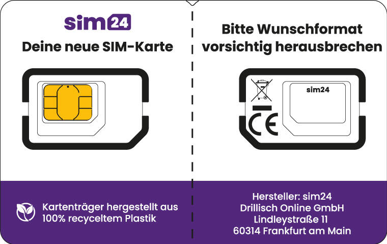 Sim 24: Deine neue SIM-Karte.